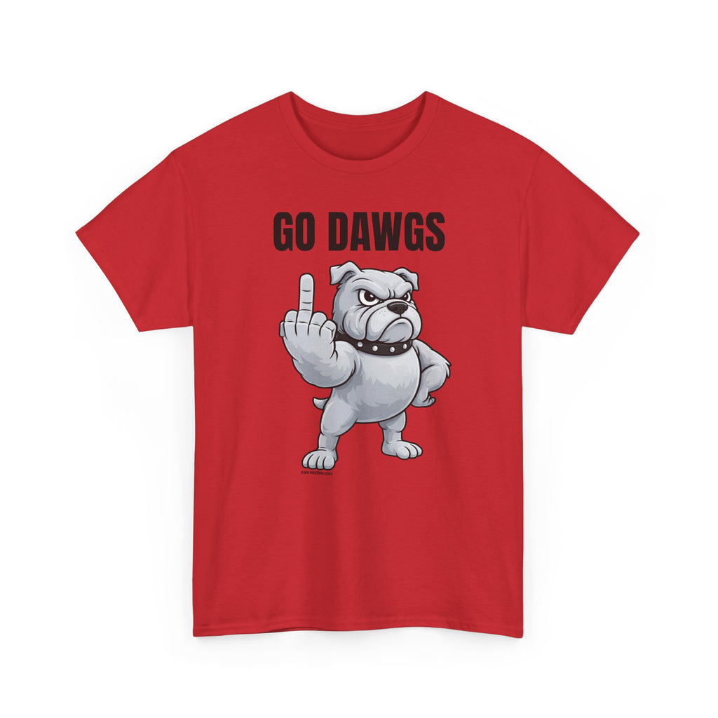 Go Dawgs Middle Finger Tee | Bulldog Flipping Off