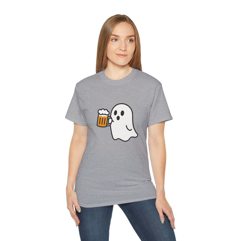 Ghost with Beer Unisex Tee