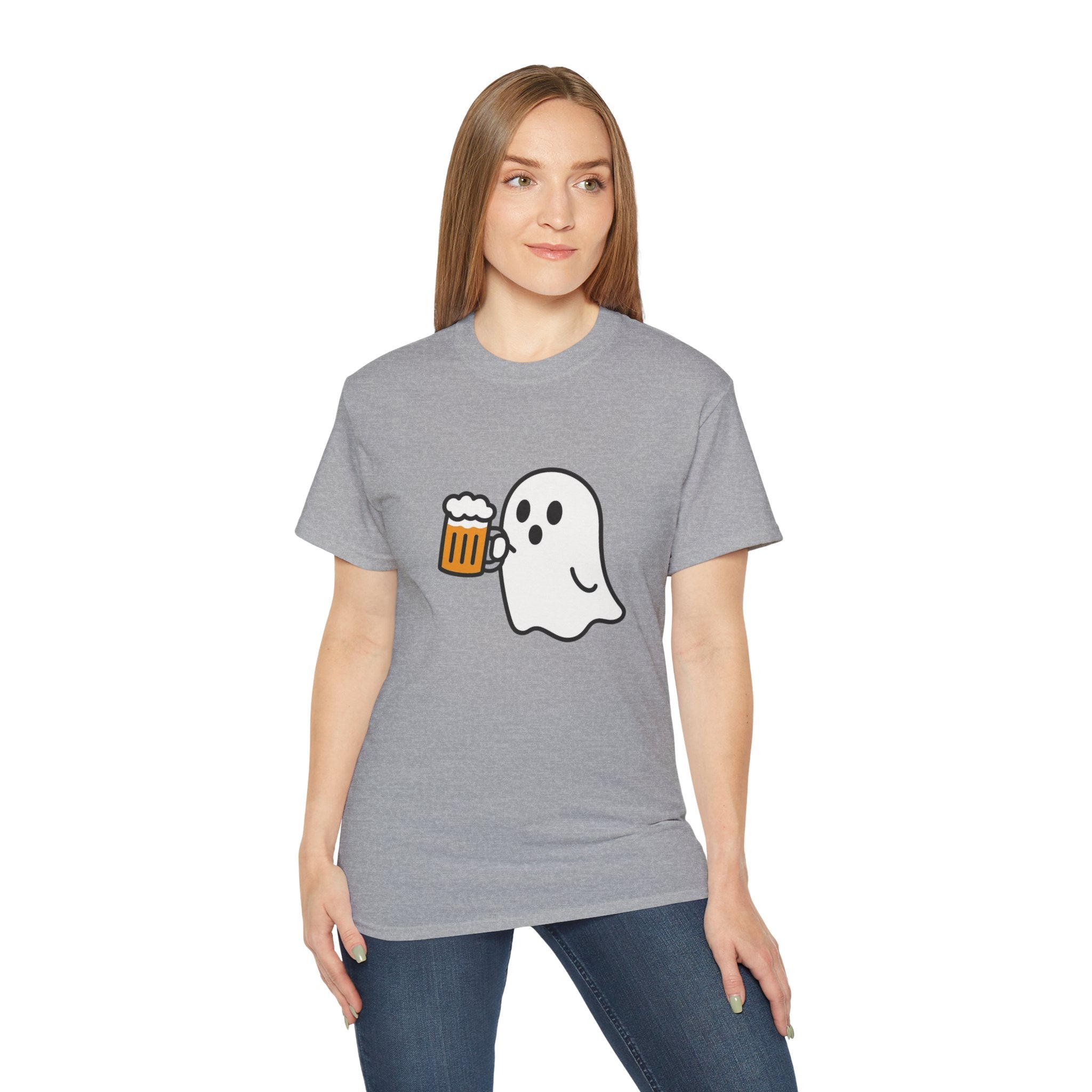 Ghost with Beer Unisex Tee