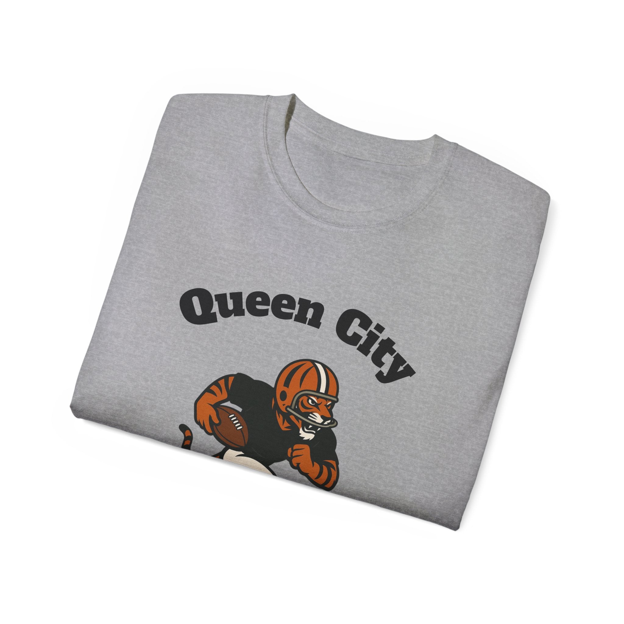 Queen City Bengal Running Football Unisex T-Shirt | Cincinnati Bengals | Cincy