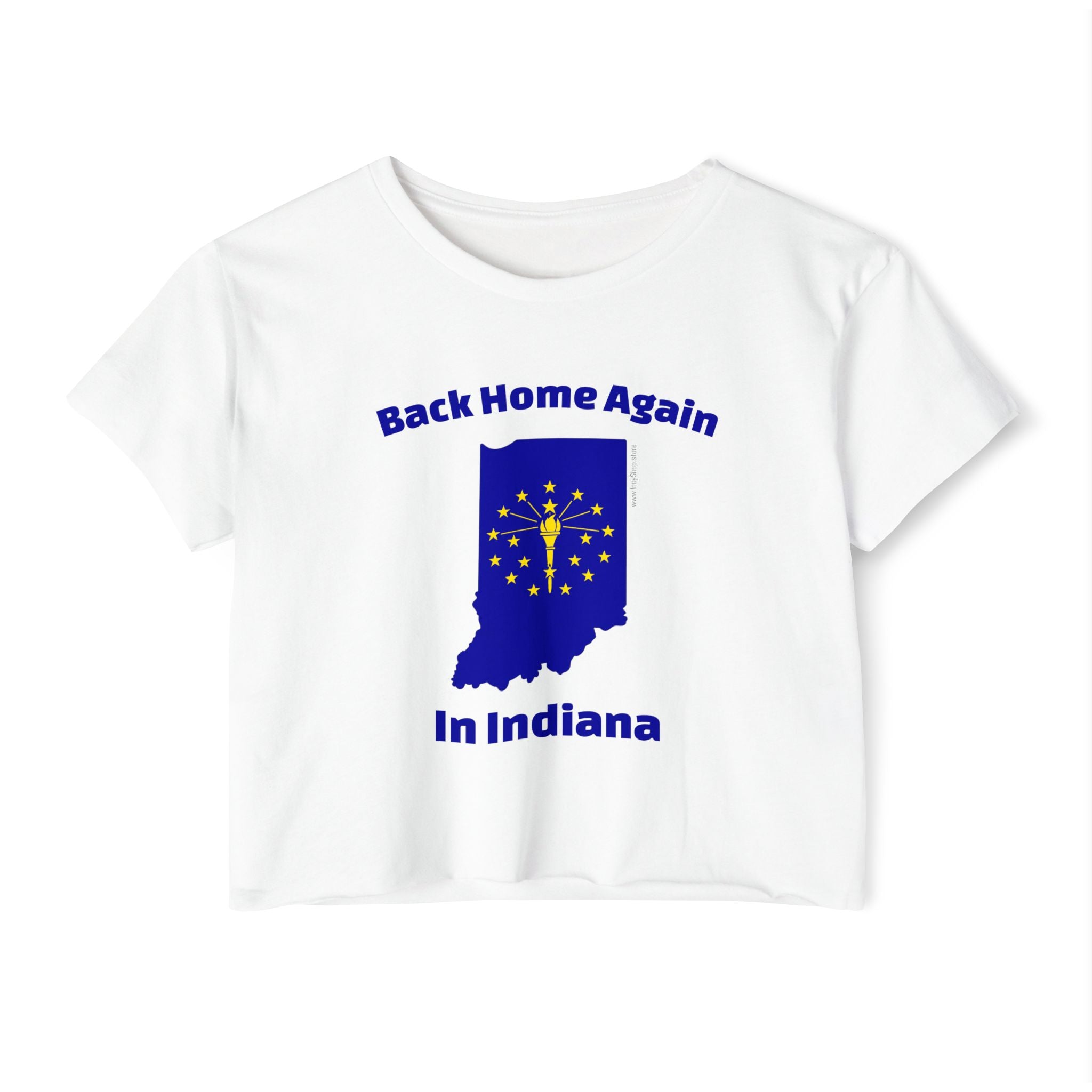 Back Home Again in Indiana Women's Crop Top