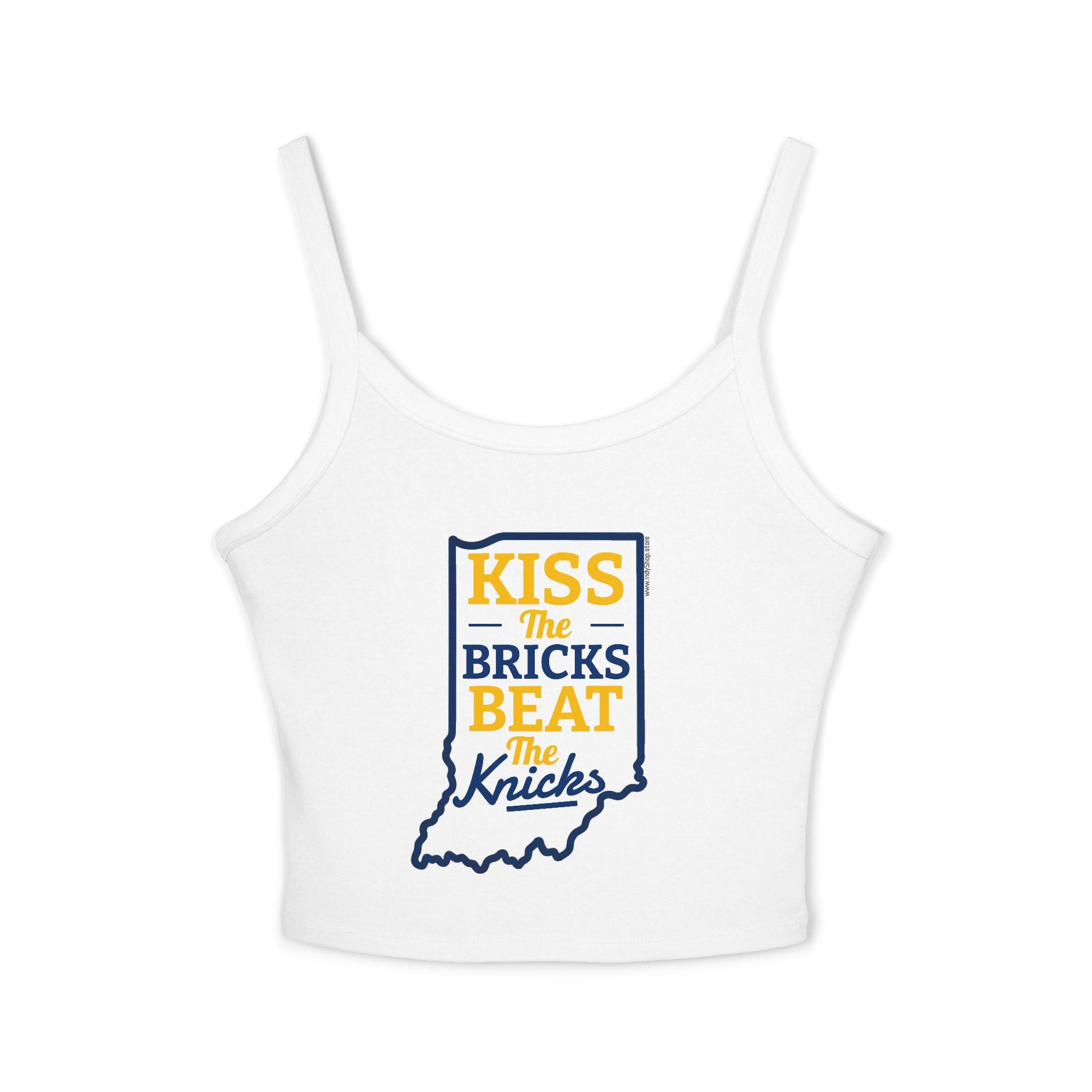 Kiss the Bricks Beat the Knicks Women's Tank Top | Spaghetti Strap Tank Top