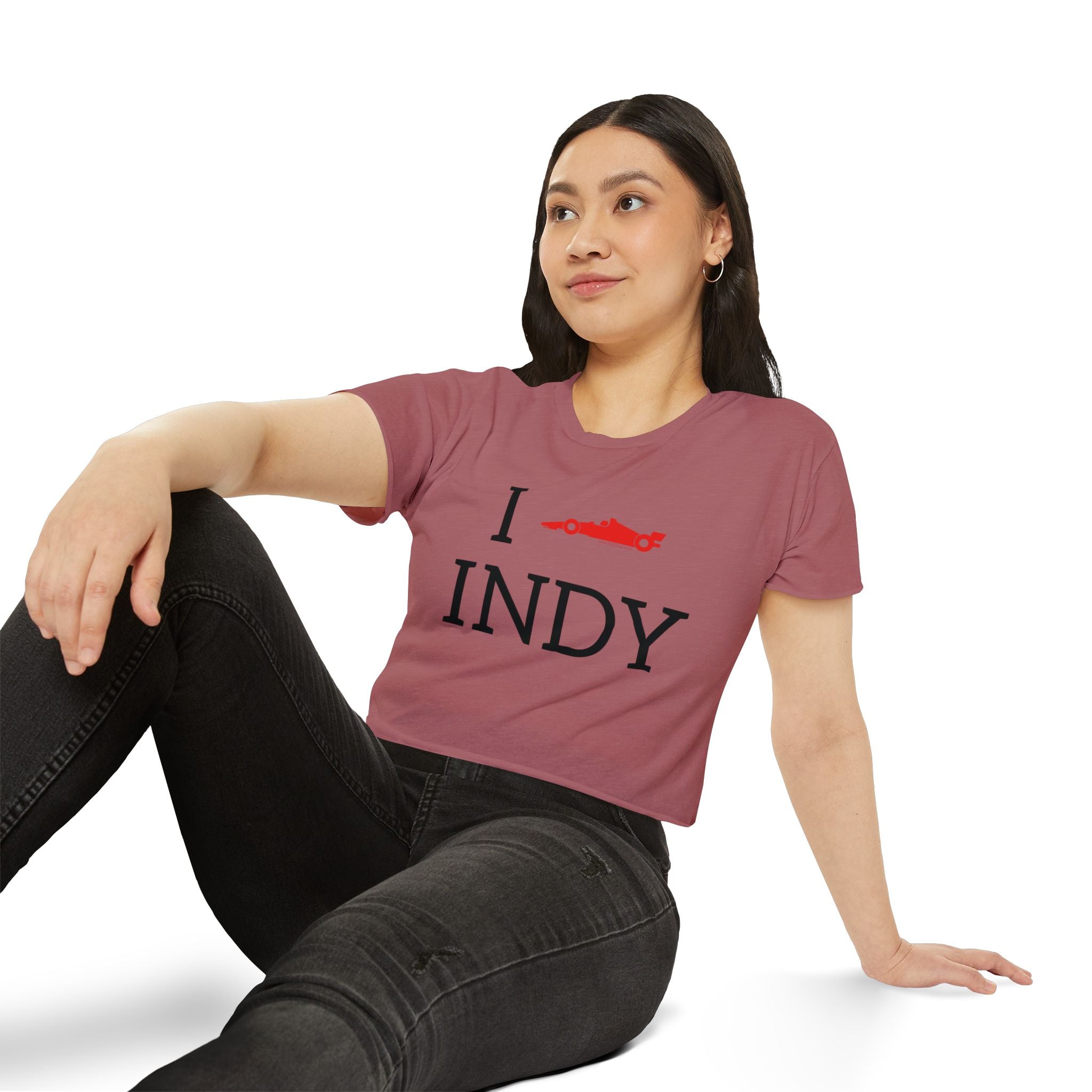 I Heart INDY Crop Top | I Racecar Indy | IndyCar Crop Top