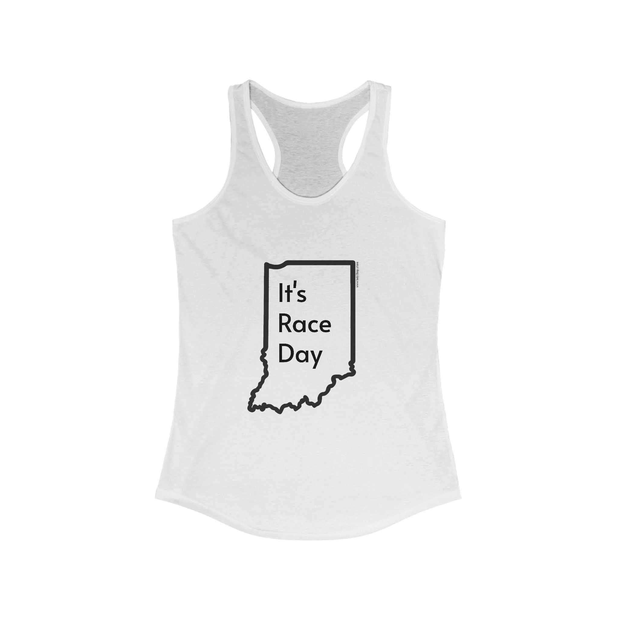 It's Race Day Indiana Racerback Tank