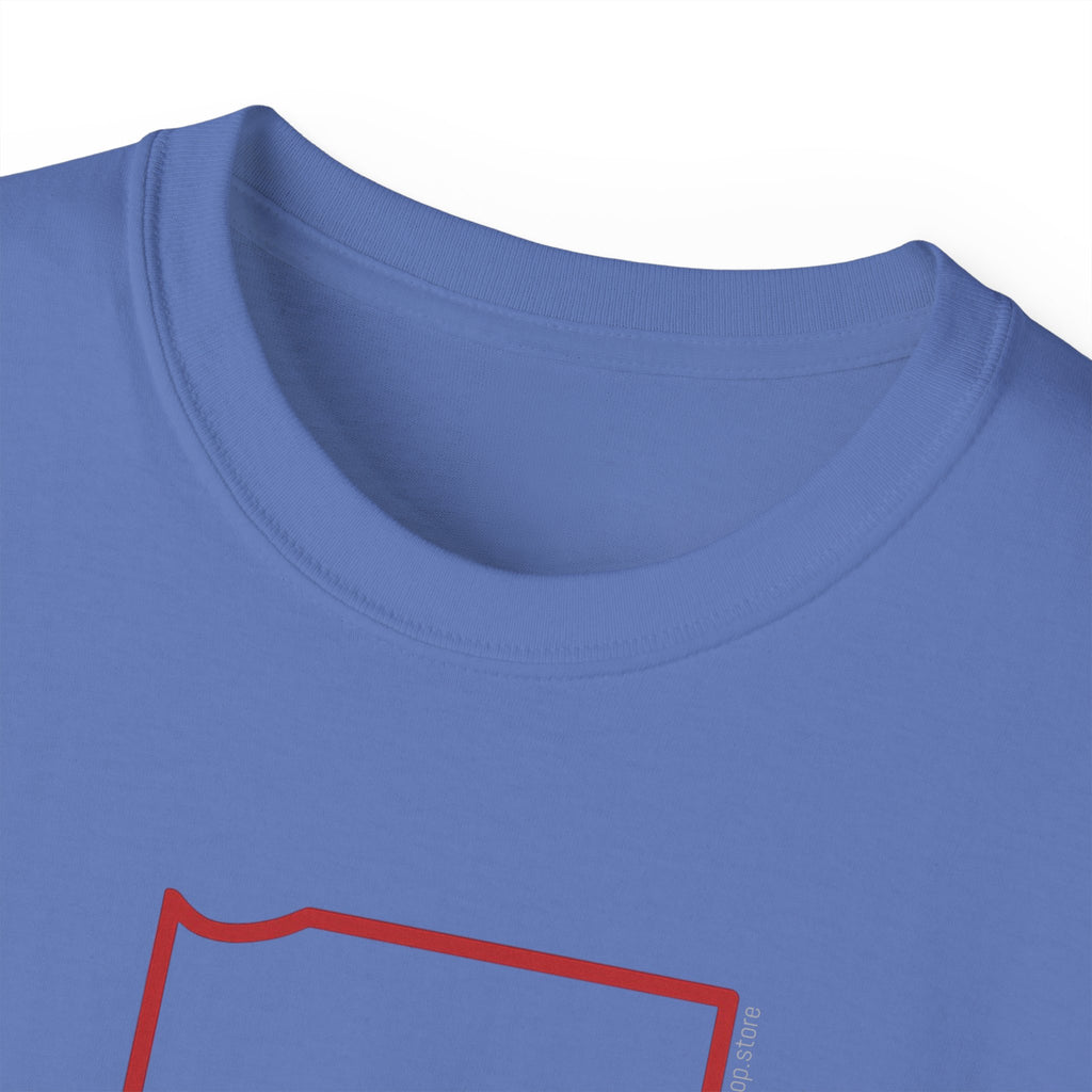 Indiana 317 Red Outline Unisex Ultra Cotton Tee