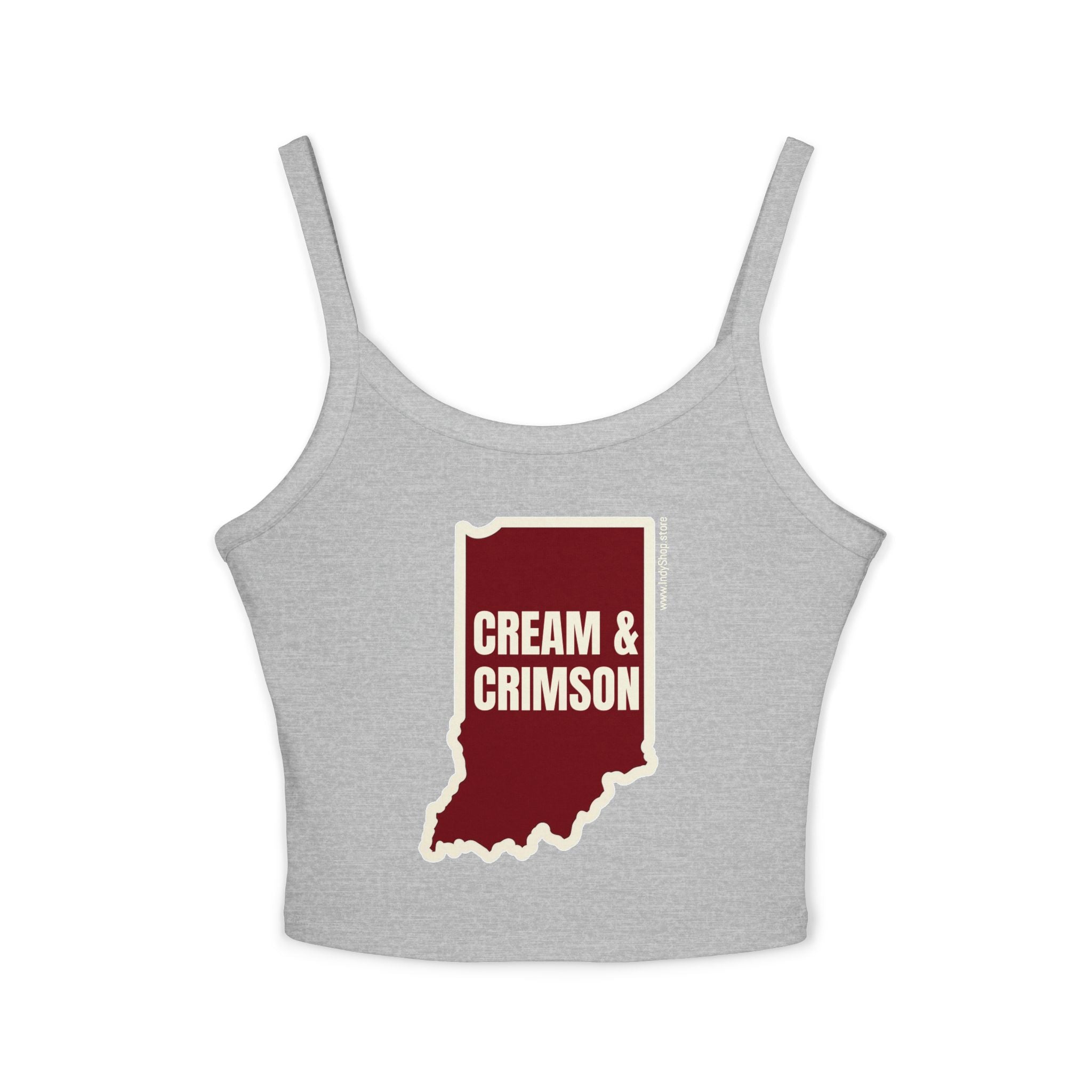 Cream & Crimson Women's Tank Top | Spaghetti Strap Tank Top