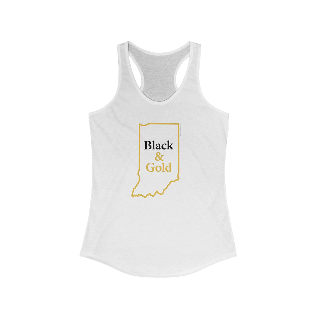 Black & Gold Women's Racerback Tank