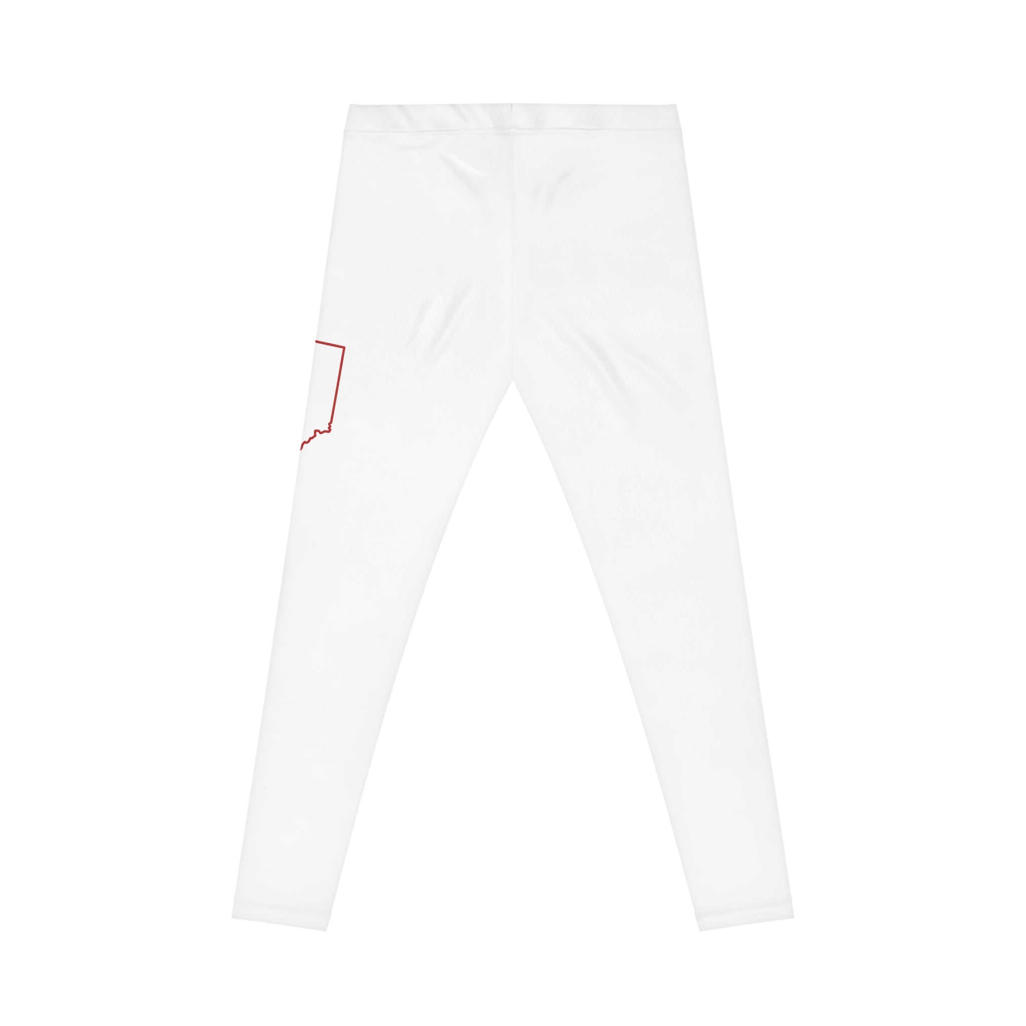Red Indiana Outline | Stylish Women's Casual Leggings | Perfect for Everyday Wear, Active Lifestyle, Gift for Her