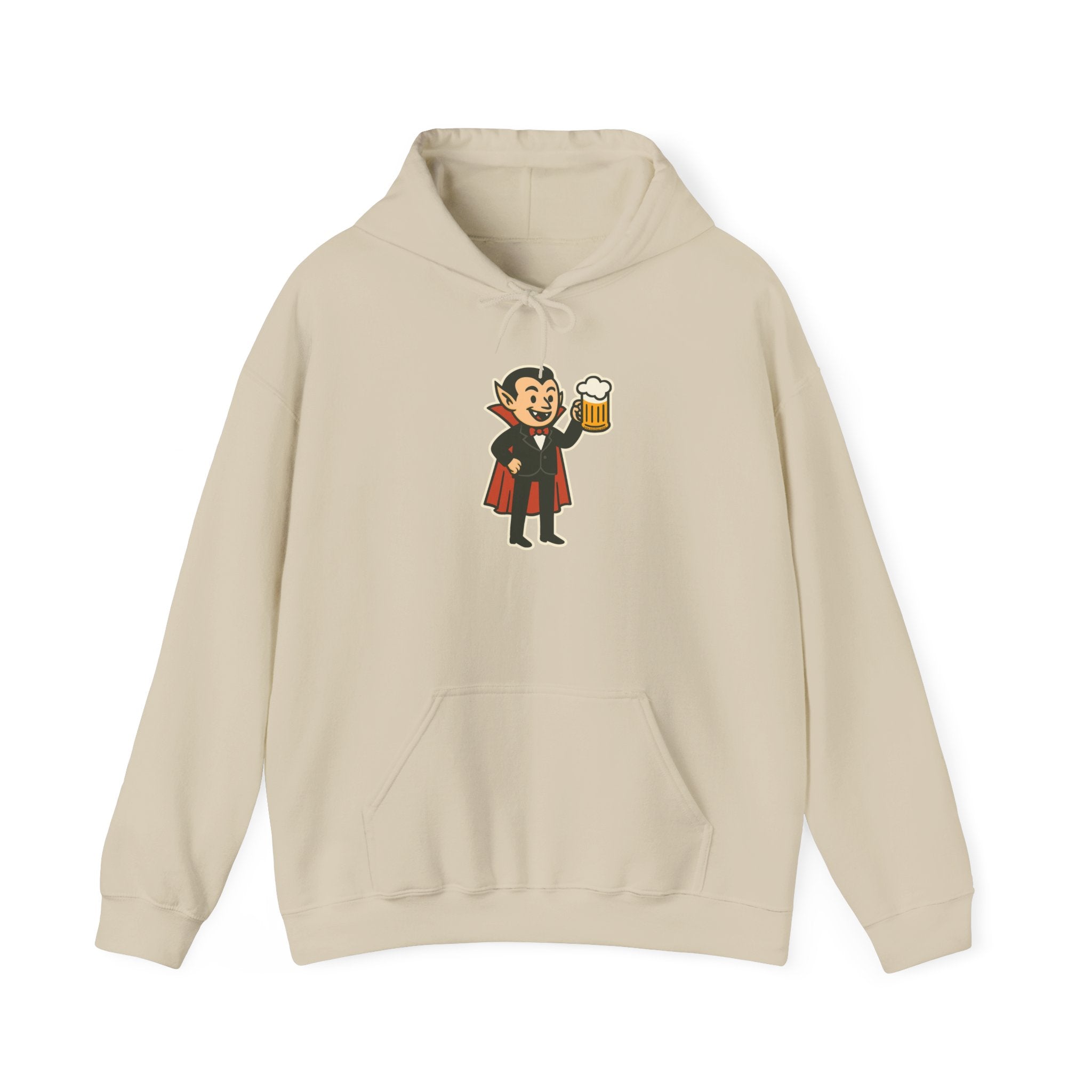 Vampire Drinking Beer Hoodie – Unisex Heavy Blend Sweatshirt
