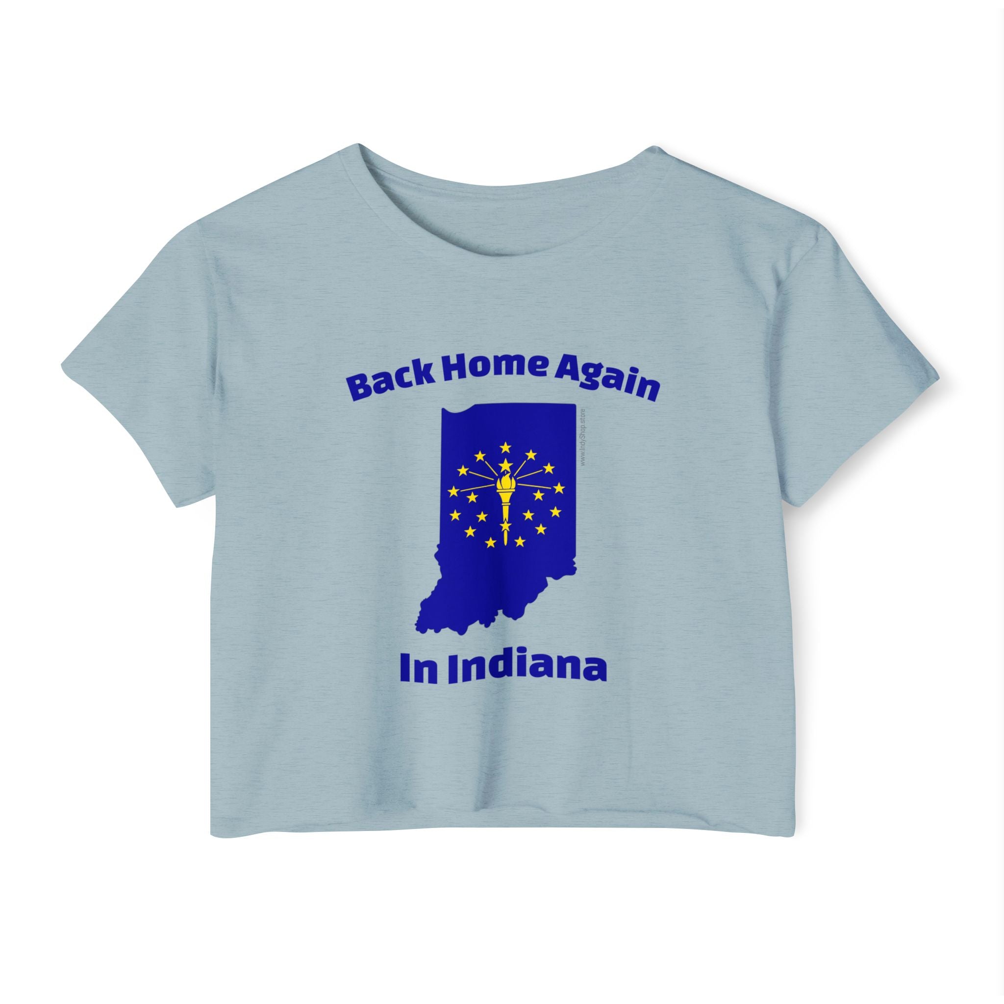 Back Home Again in Indiana Women's Crop Top