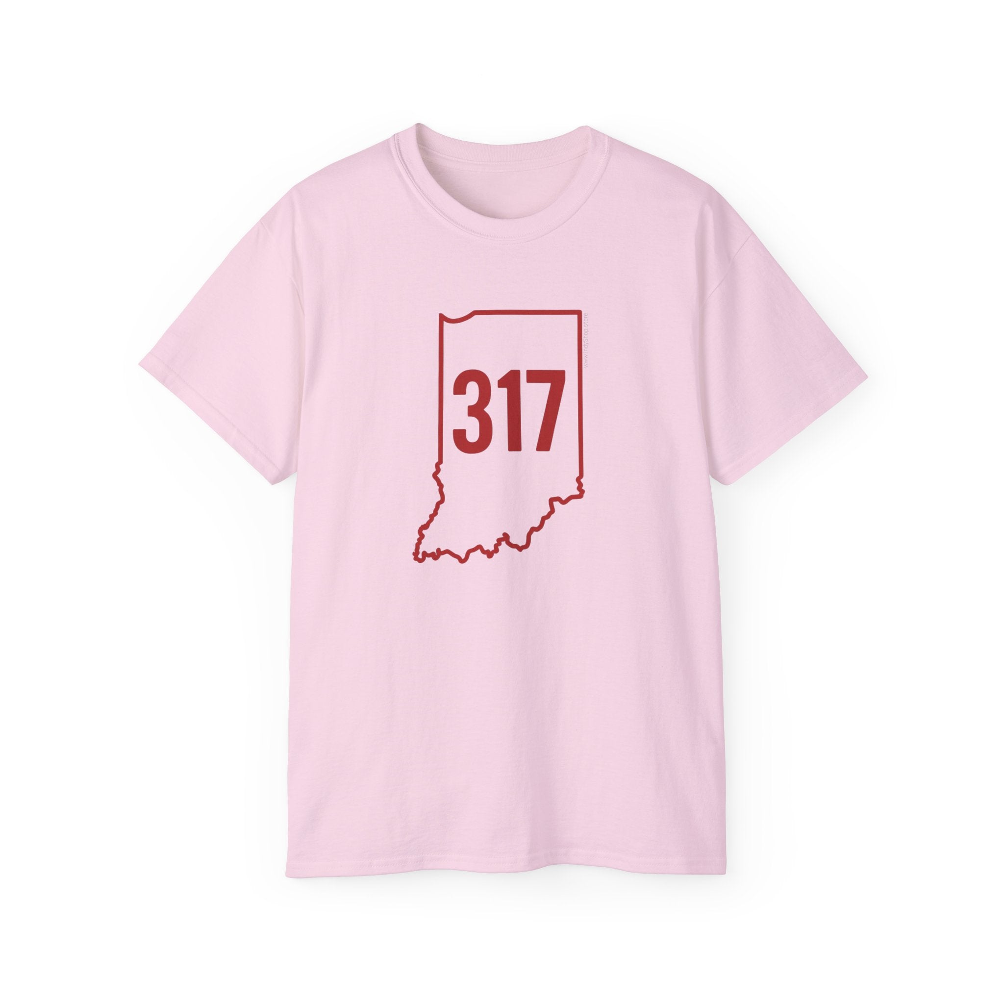 Indiana 317 Red Outline Unisex Ultra Cotton Tee