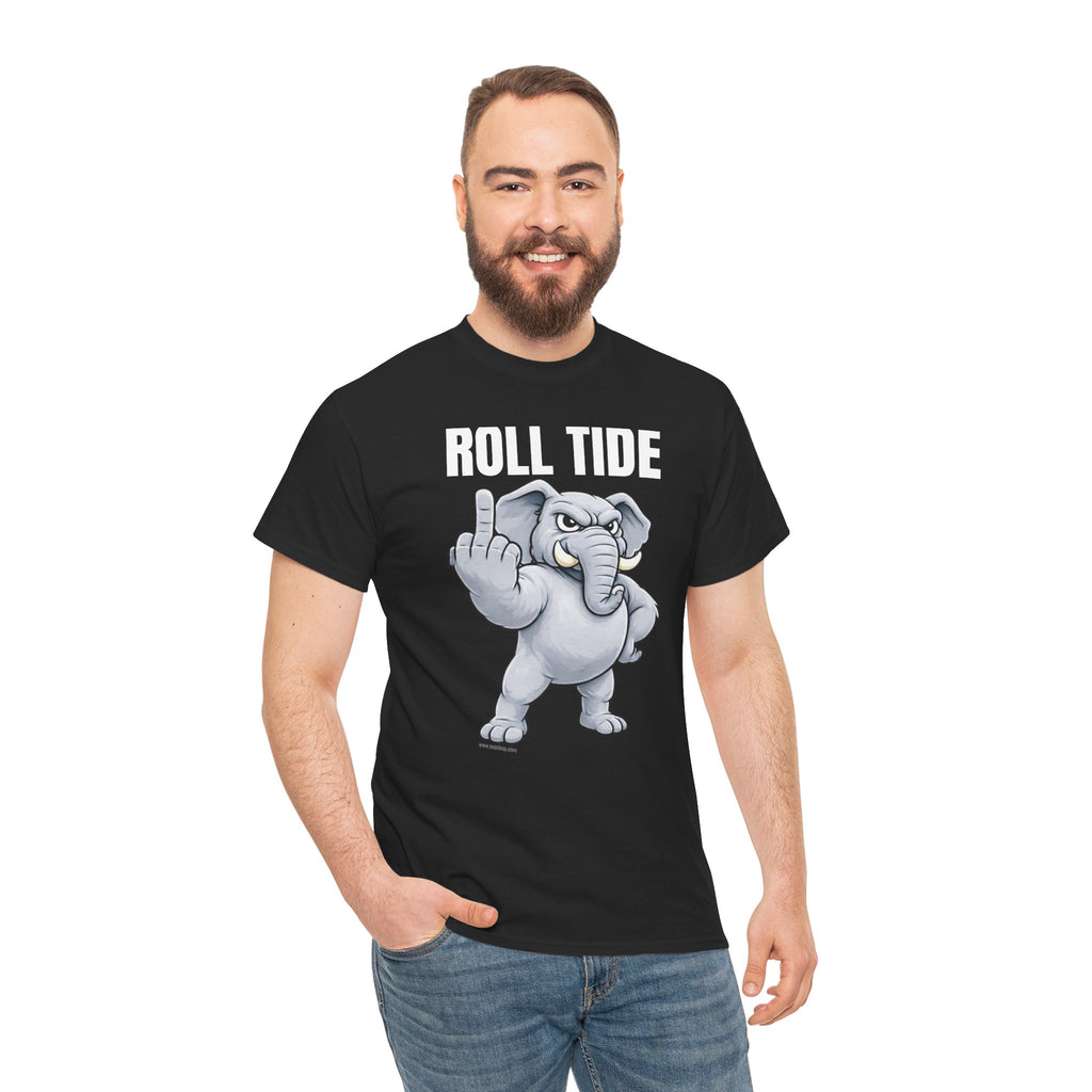 Roll Tide Middle Finger Tee | Elephant Flipping Off