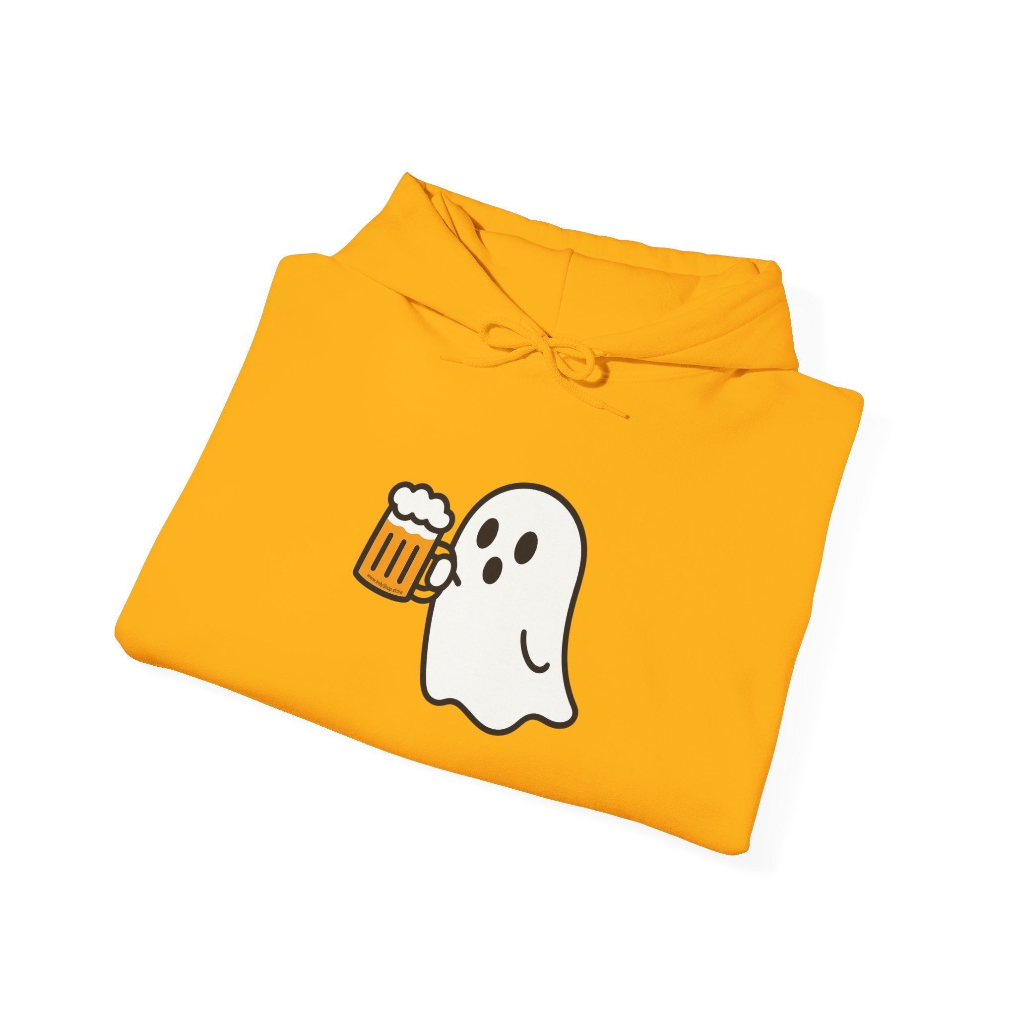 Ghost Drinking Beer Hoodie – Unisex Heavy Blend Sweatshirt