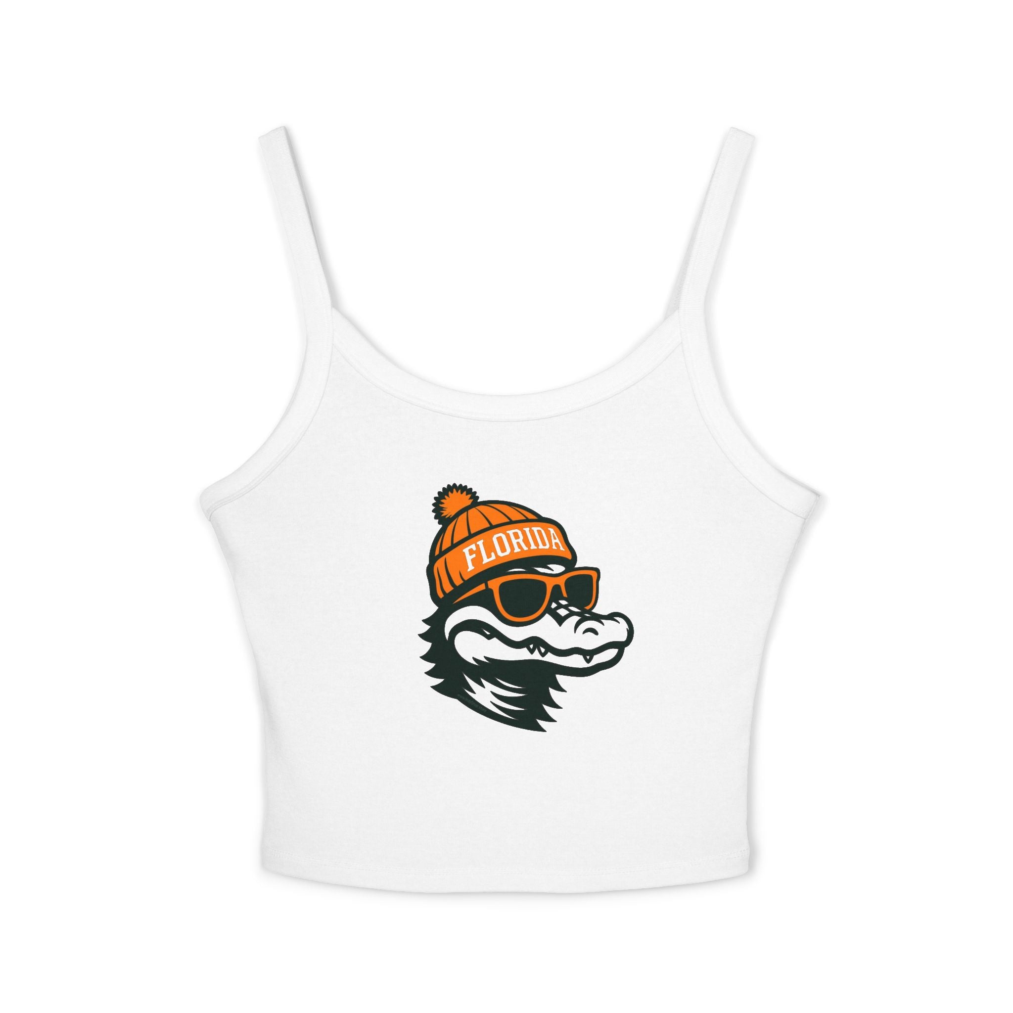 Florida Gators Women's Spaghetti Strap Tank Top | Gator with Glasses and Hat