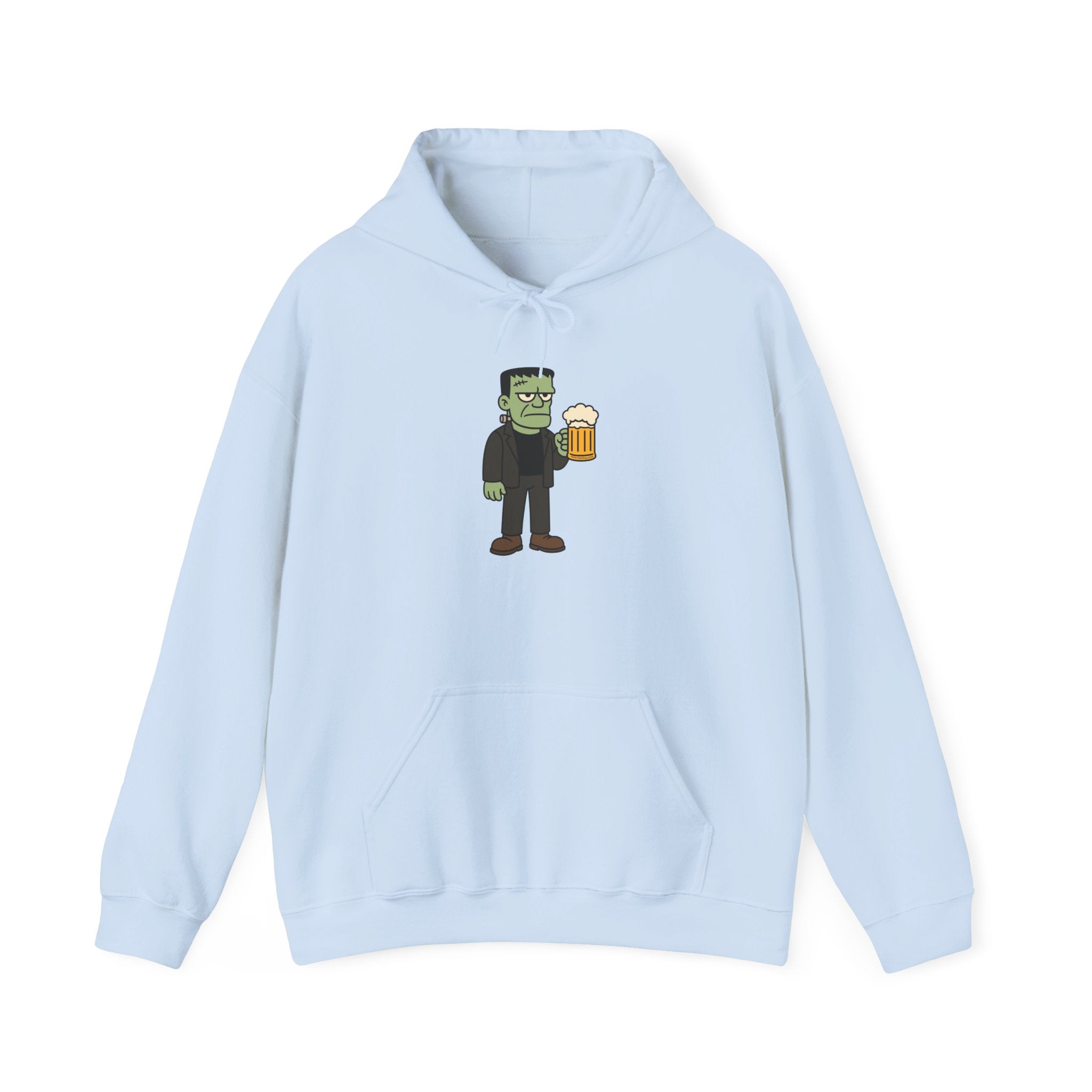 Monster Drinking Beer Hoodie – Unisex Heavy Blend Sweatshirt