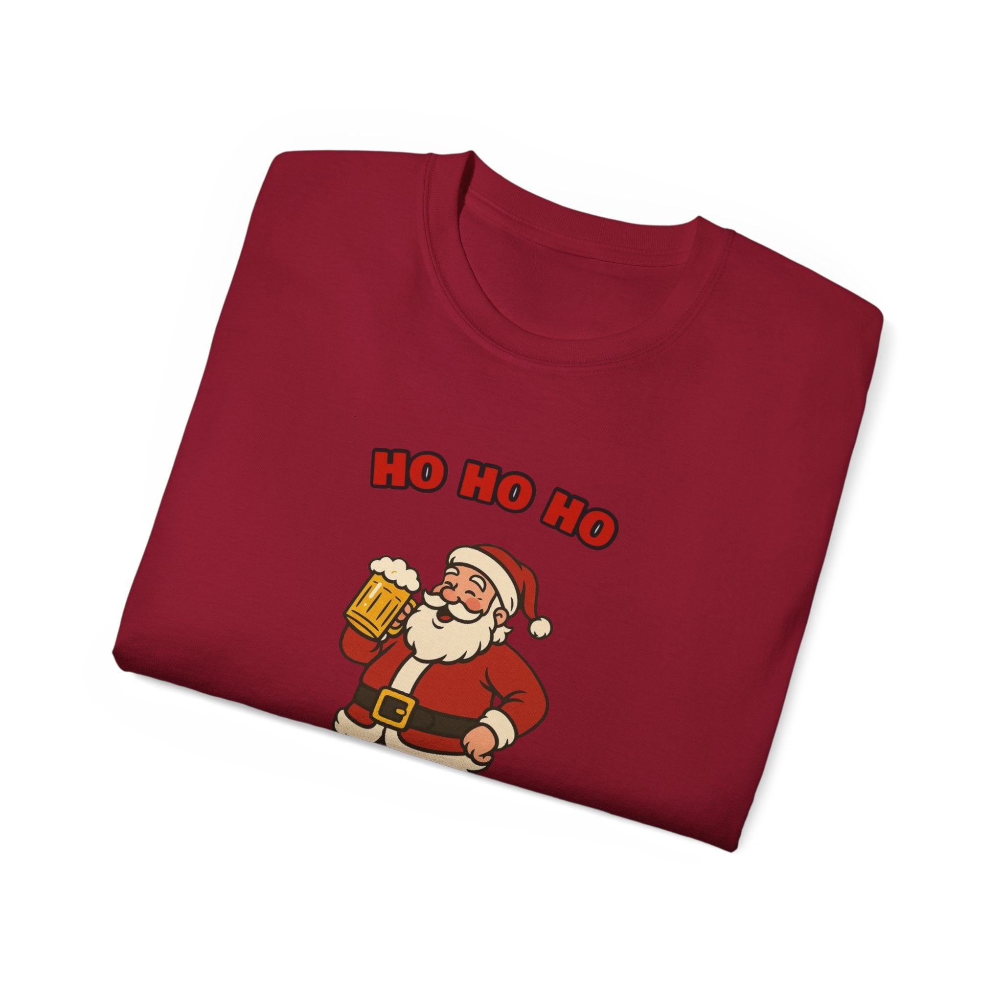 Ho Ho Ho Hoosiers Santa With Beer Unisex T-Shirt