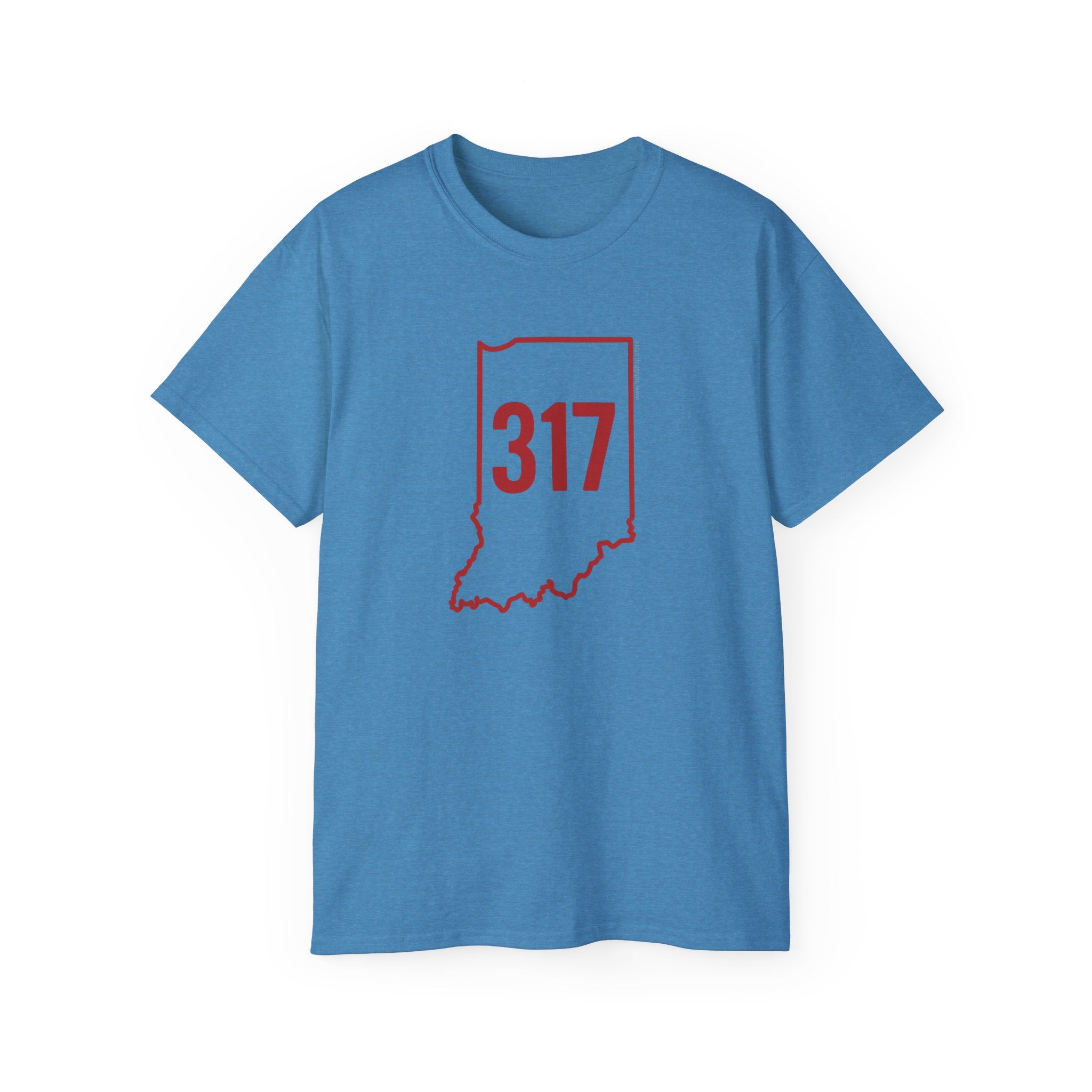 Indiana 317 Red Outline Unisex Ultra Cotton Tee