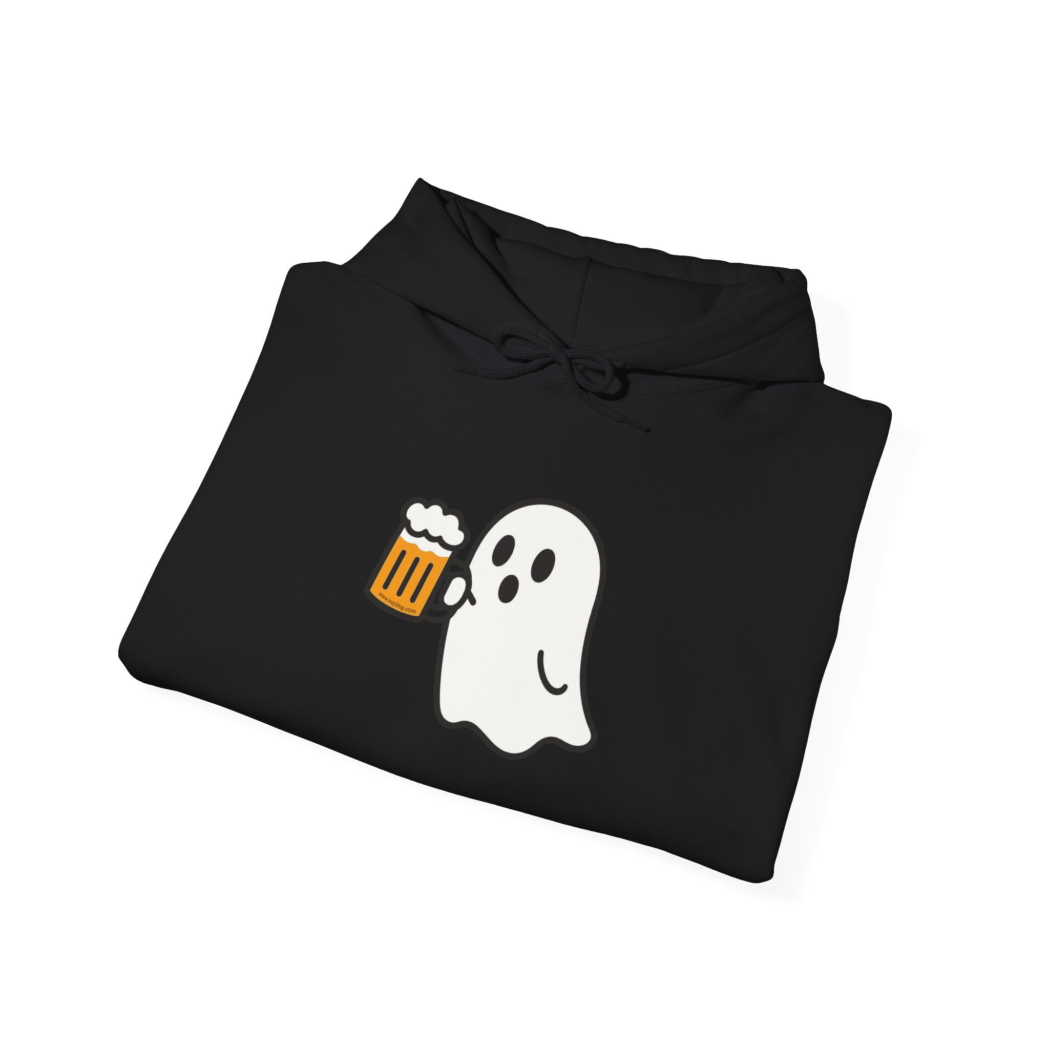 Ghost Drinking Beer Hoodie – Unisex Heavy Blend Sweatshirt