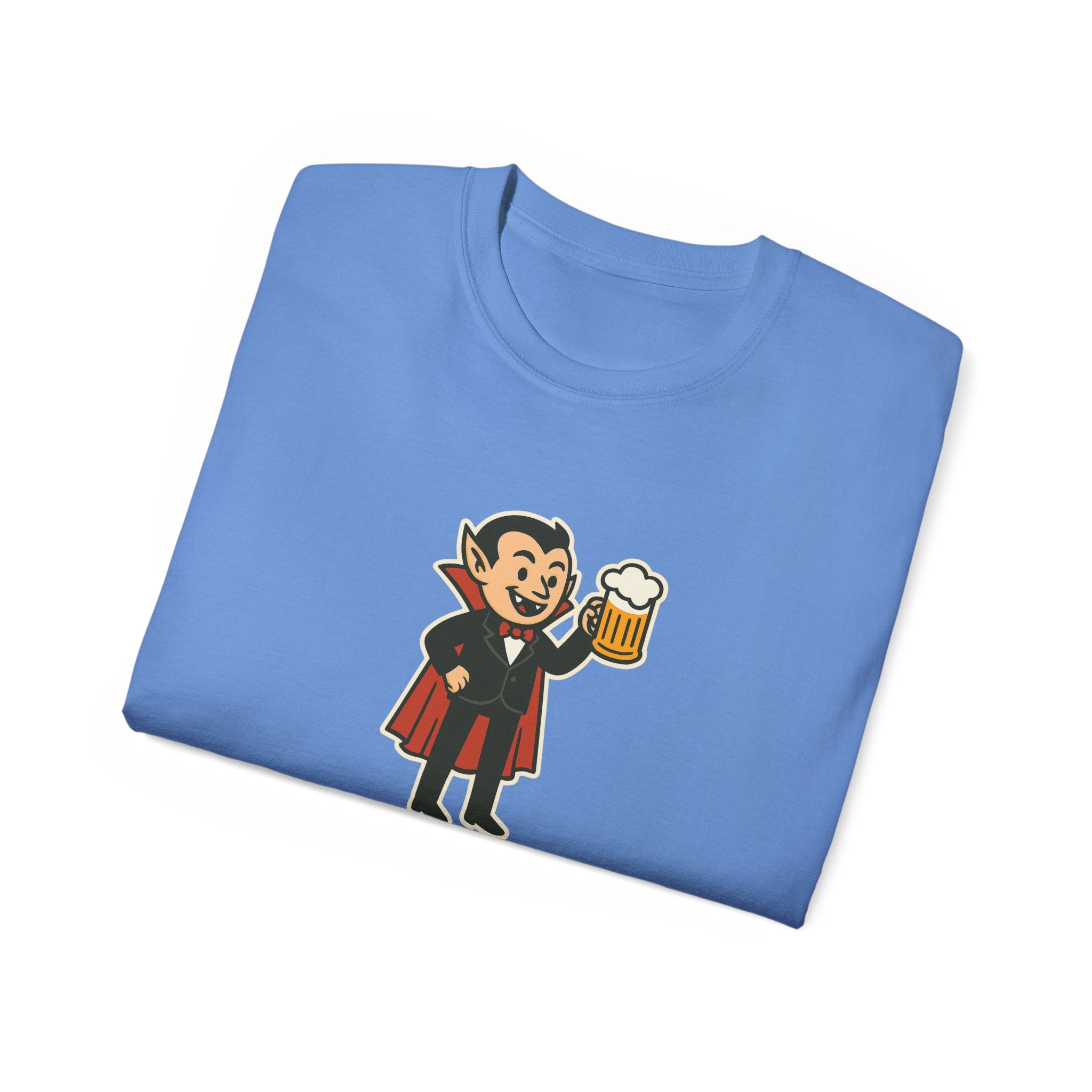 Vampire with Beer Unisex Tee