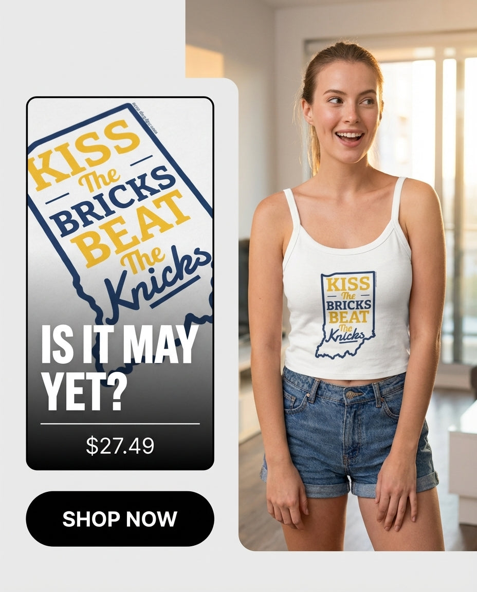 Kiss the Bricks Beat the Knicks Women's Tank Top | Spaghetti Strap Tank Top