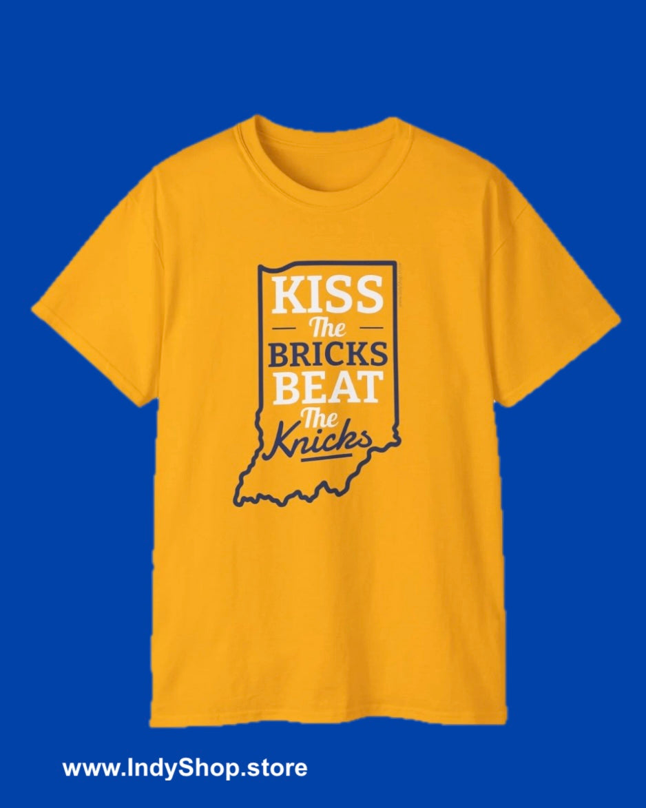 Kiss the Bricks Beat the Knicks T-Shirt | Indy Pacers