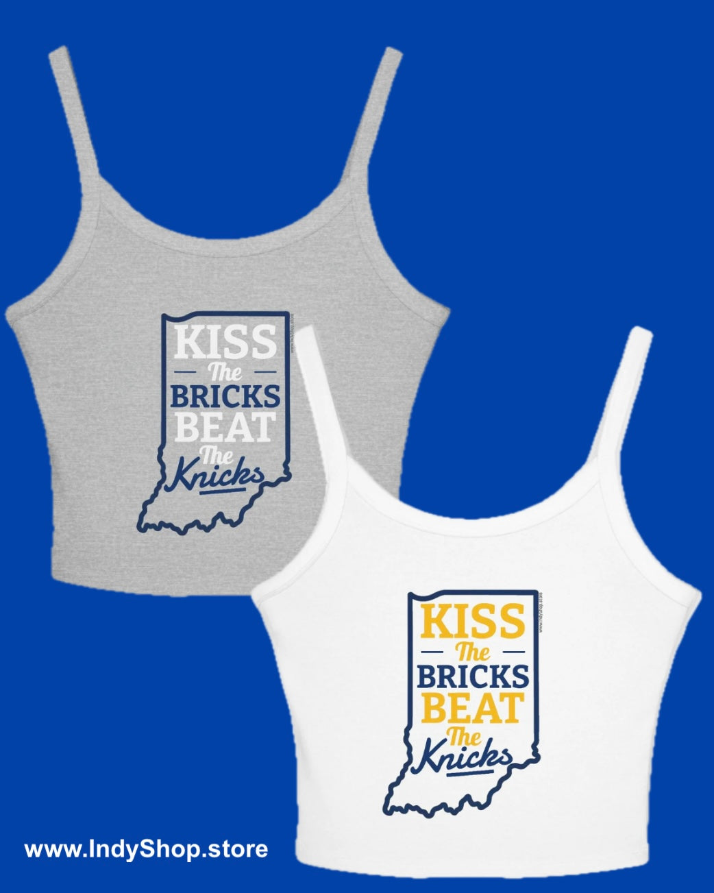 Kiss the Bricks Beat the Knicks Women's Tank Top | Spaghetti Strap Tank Top