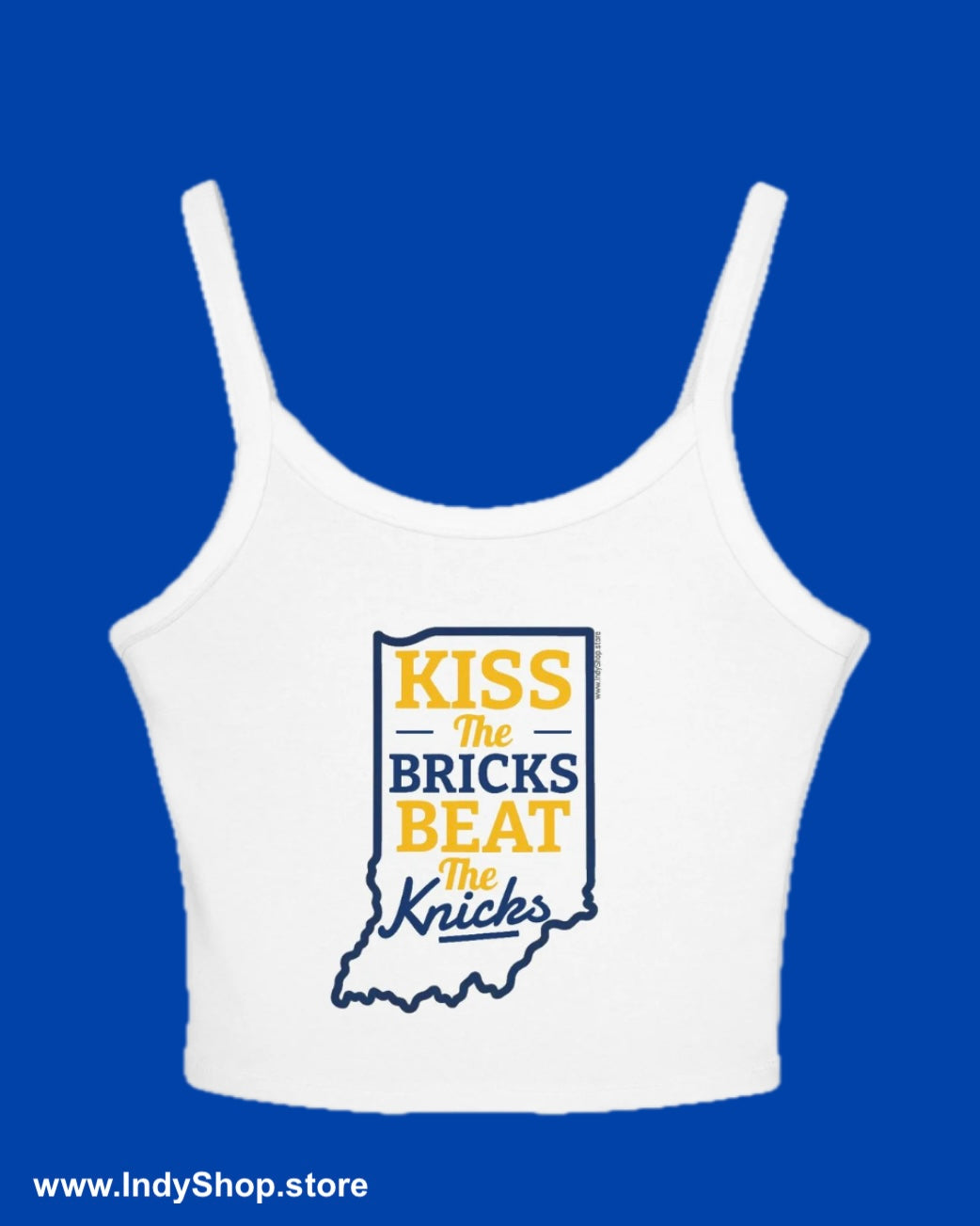Kiss the Bricks Beat the Knicks Women's Tank Top | Spaghetti Strap Tank Top